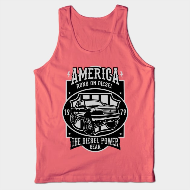 The Diesel Truck Tank Top by lionkingdesign